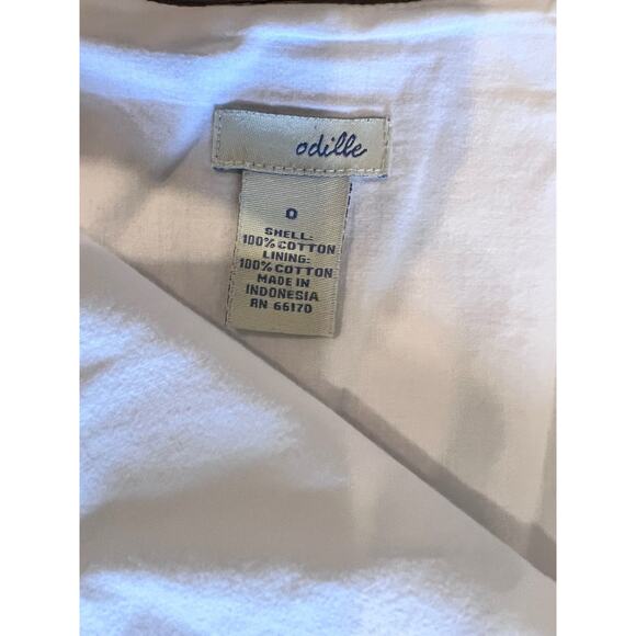 Charming Odille Anthropologie White Tiered Ruffle Skirt - Size 0 - Picture 7 of 8